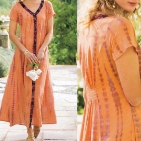 Soft Surroundings  NWT Sunset Bali Maxi Dress size small. - Picture 2 of 12